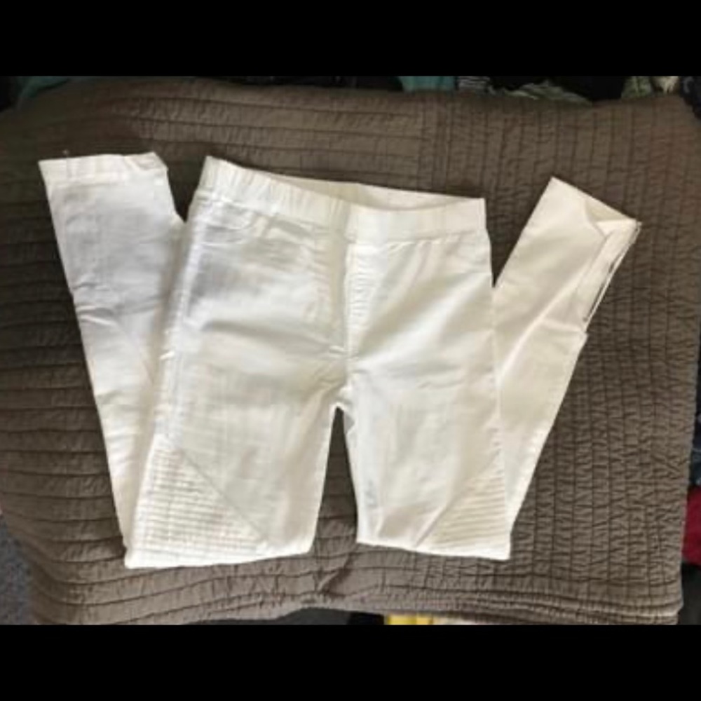 Fitted leggings with ribbed knees
